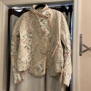 Mandarin style quilted coat